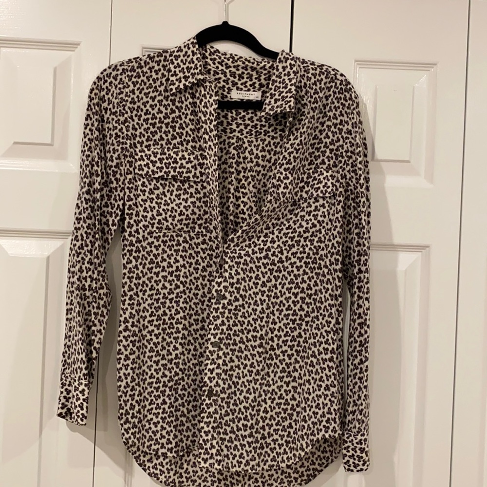 Equipment 100% silk blouse